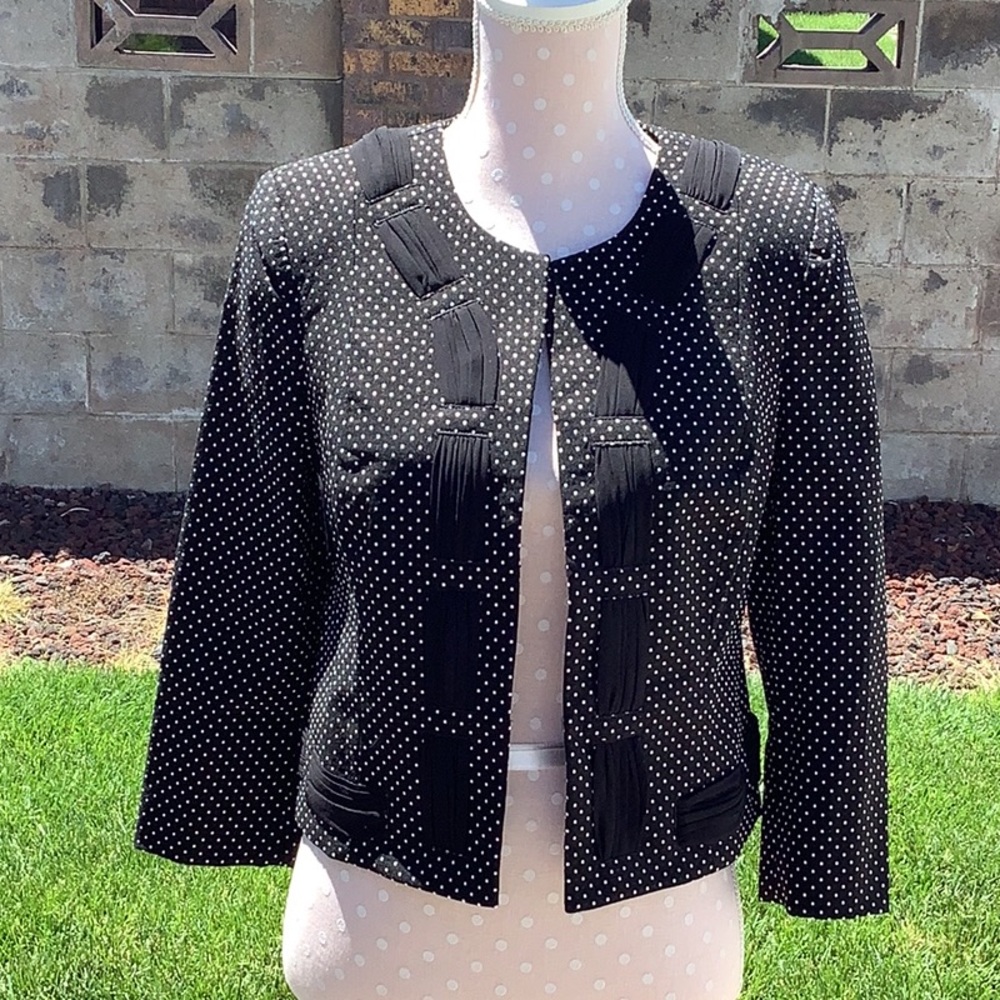 Cabi Seaside Polka Dot Blazer. Size 4